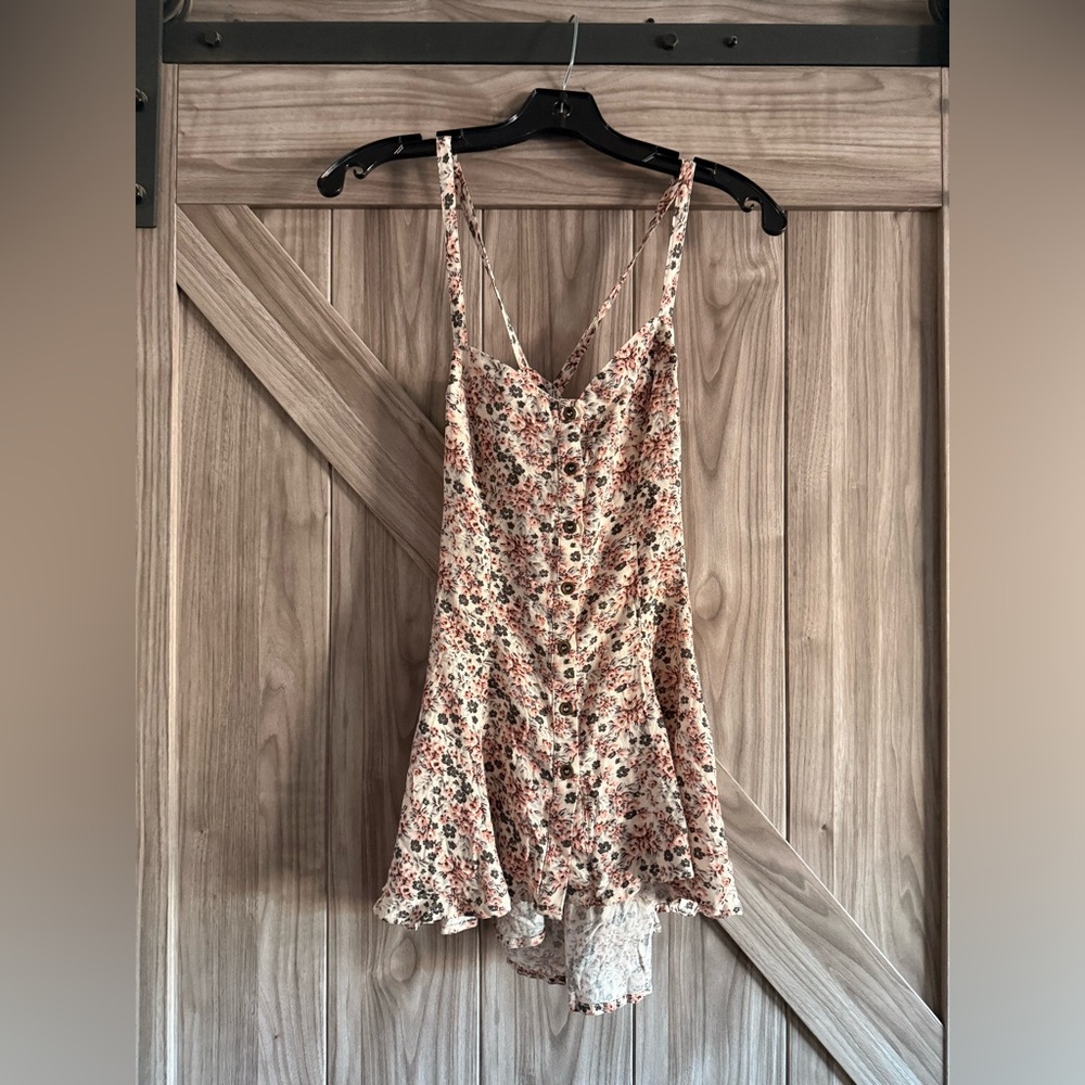 Free People Floral Patterned Top